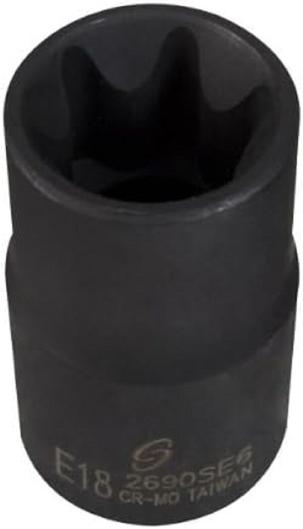 Sunex 2690SE6 E18 1/2″ Drive External Star Female Impact Inverted Socket Tools