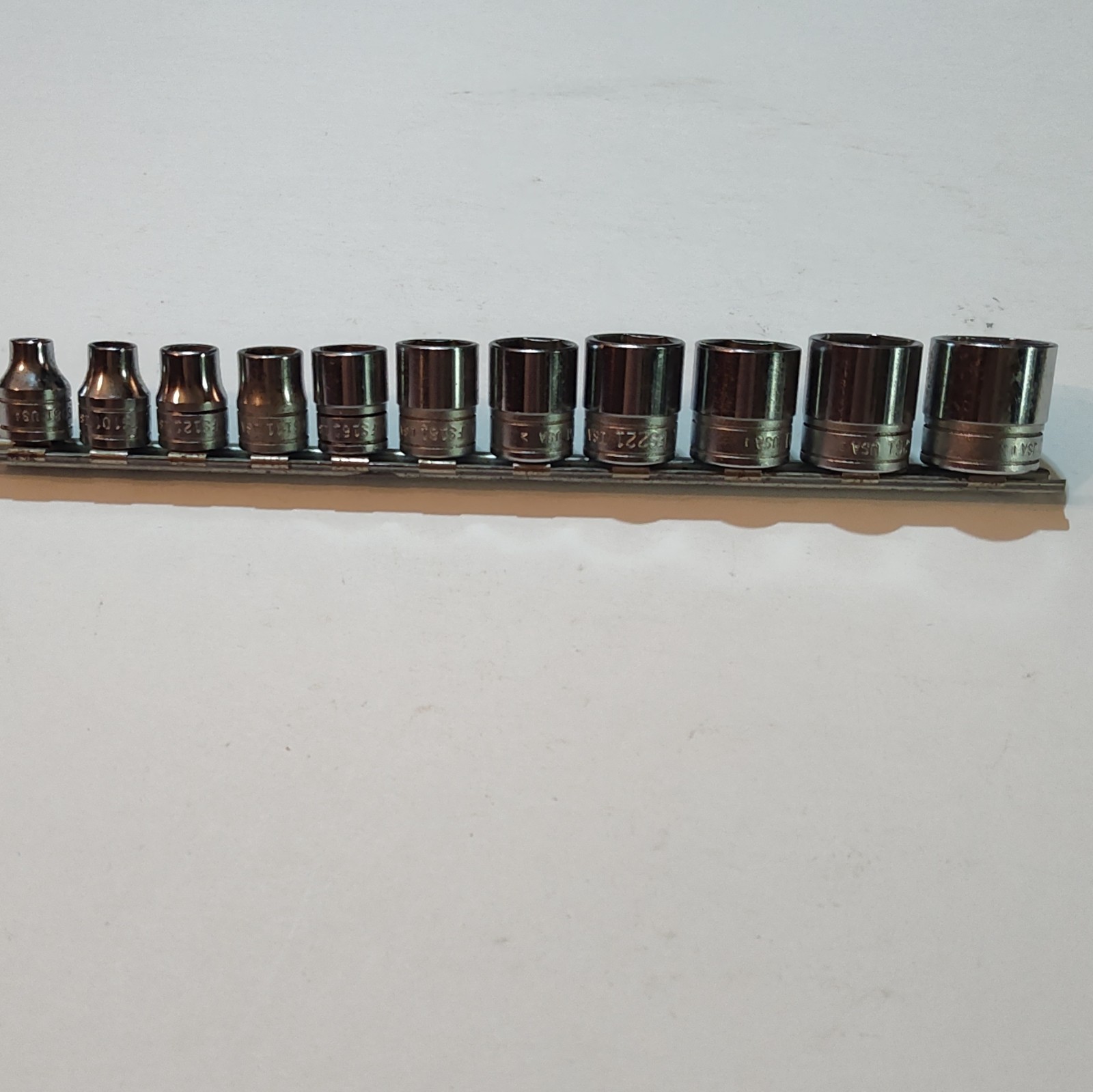Snap-on Set Of 11 Shallow FS Sockets, 3/8 Drive 6 Point. 1/4″ To 7/8″