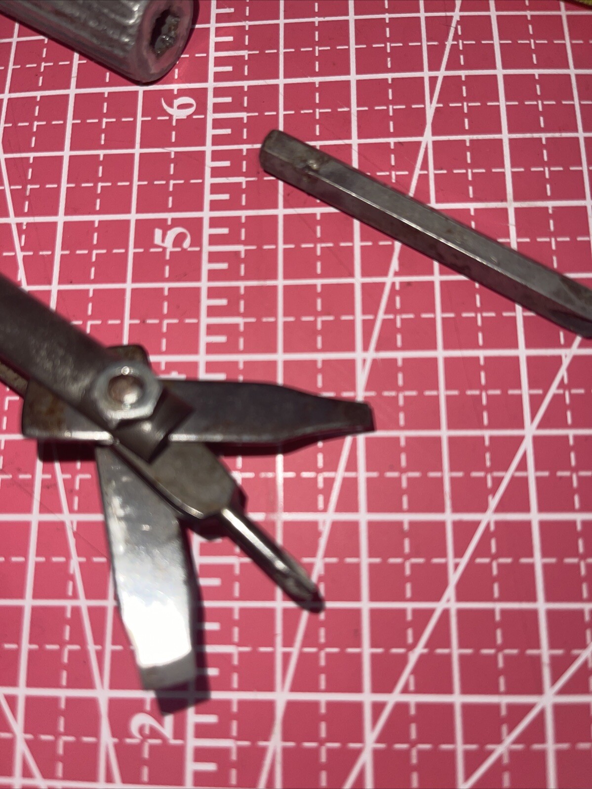 Vintage Ratchet Versa Socket Tool Set Driver Multi Head Ratcheting Phillips Flat