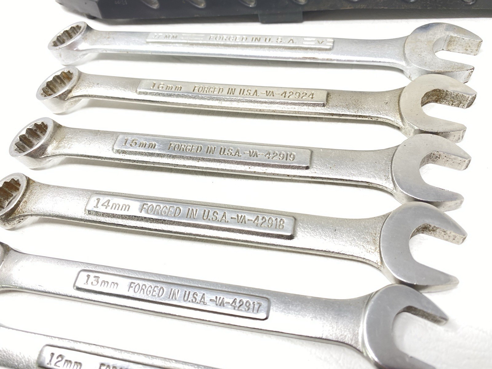 Vintage Craftsman USA Made Metric Combination Wrench Set 8pc Set 10-17mm Clean!