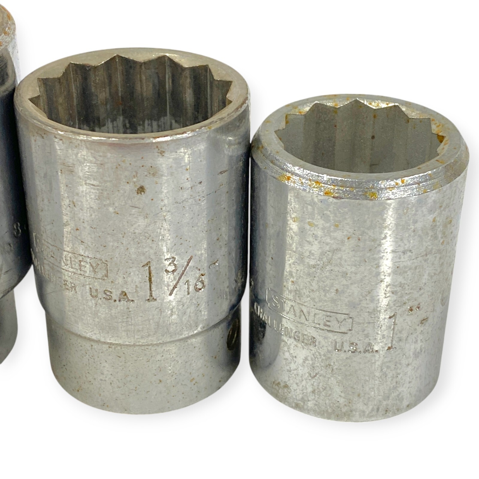 Stanley Challenger 12 Point 3/4 in Drive SAE Socket Set Made in USA, 4 Pcs