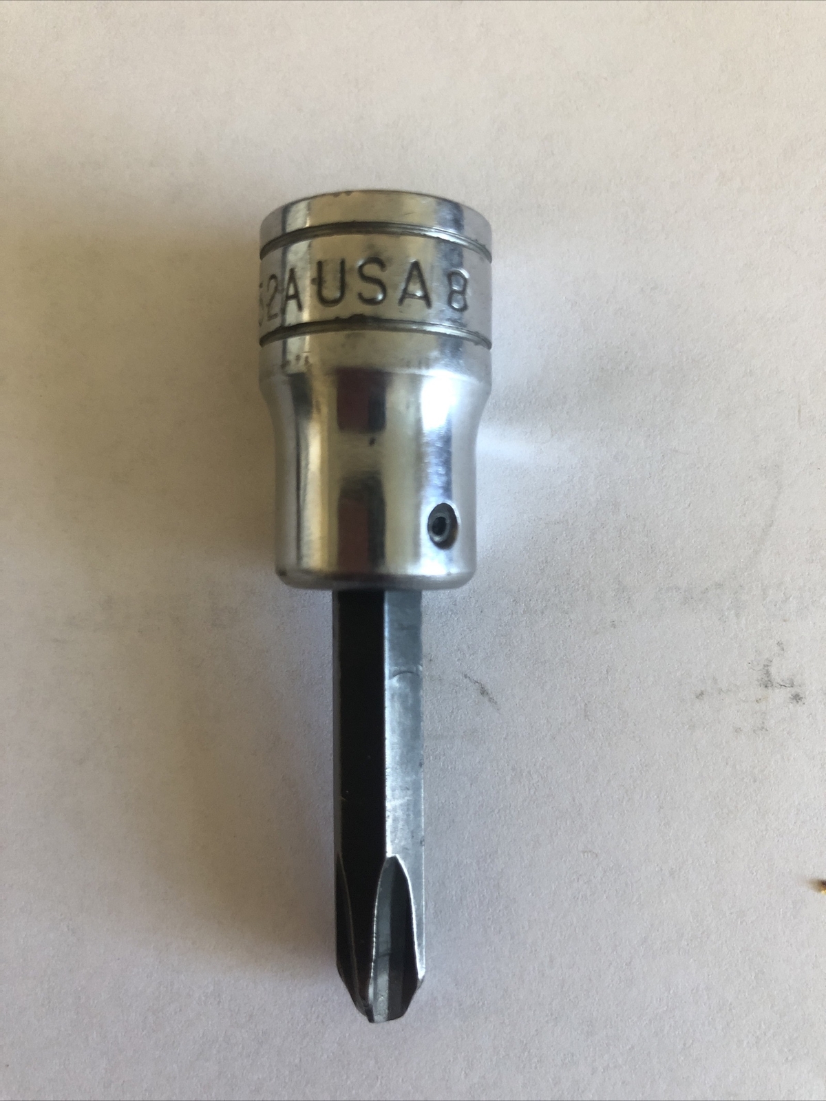 SNAP ON PHILLIPS TIP SCREWDRIVER SOCKET DRIVER – 3/8″ DRIVE – #FP32A