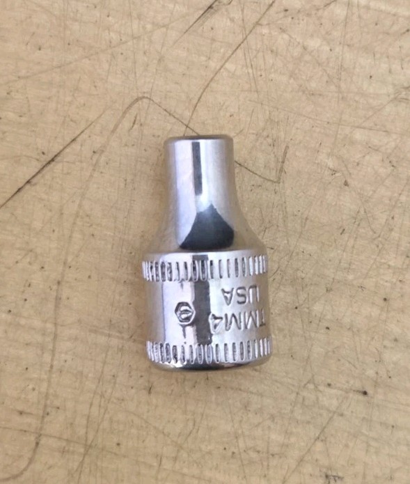 Snap On TMM4 – 1/4″ Drive 4mm Shallow 6Pt Chrome Socket