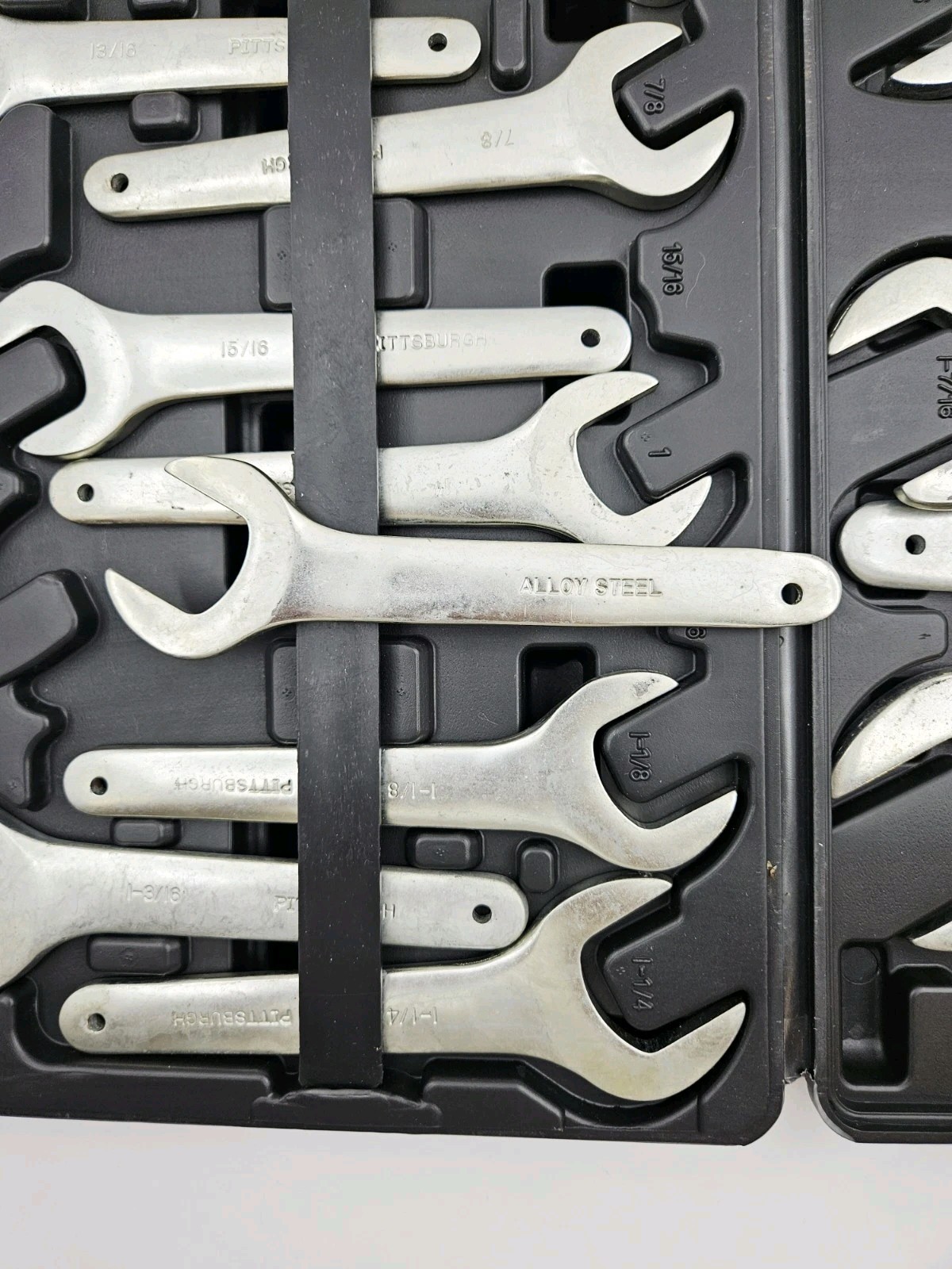 Pittsburgh Service Wrench Set SAE Large Jumbo Heavy Duty Steel Offset Heads