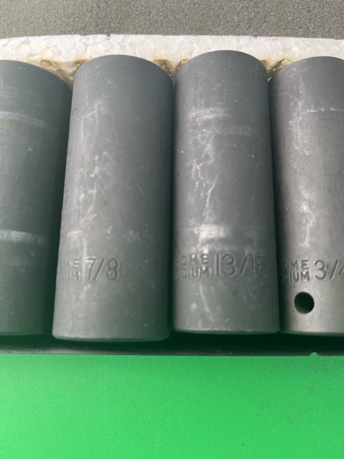 VTG Pittsburgh Chrome Vanadium 10 Pc Black Socket Set Complete