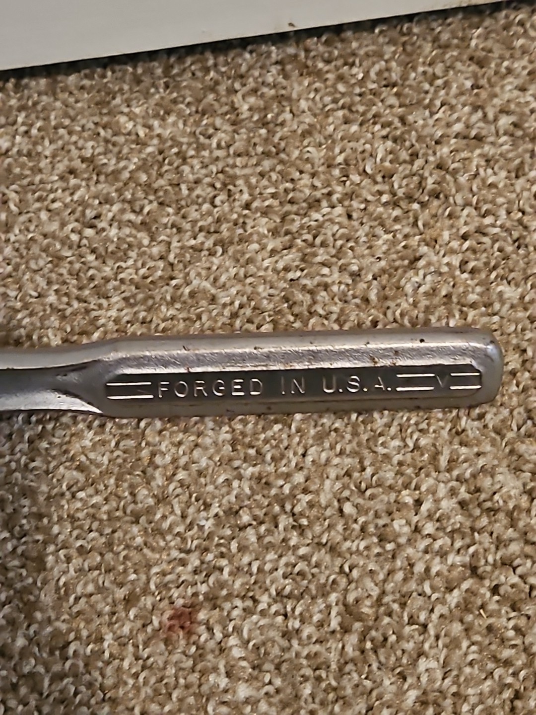 Craftsman USA 1/2″ Drive Flying V Oil Port Ratchet Forged Handle Pear Head Vtg A
