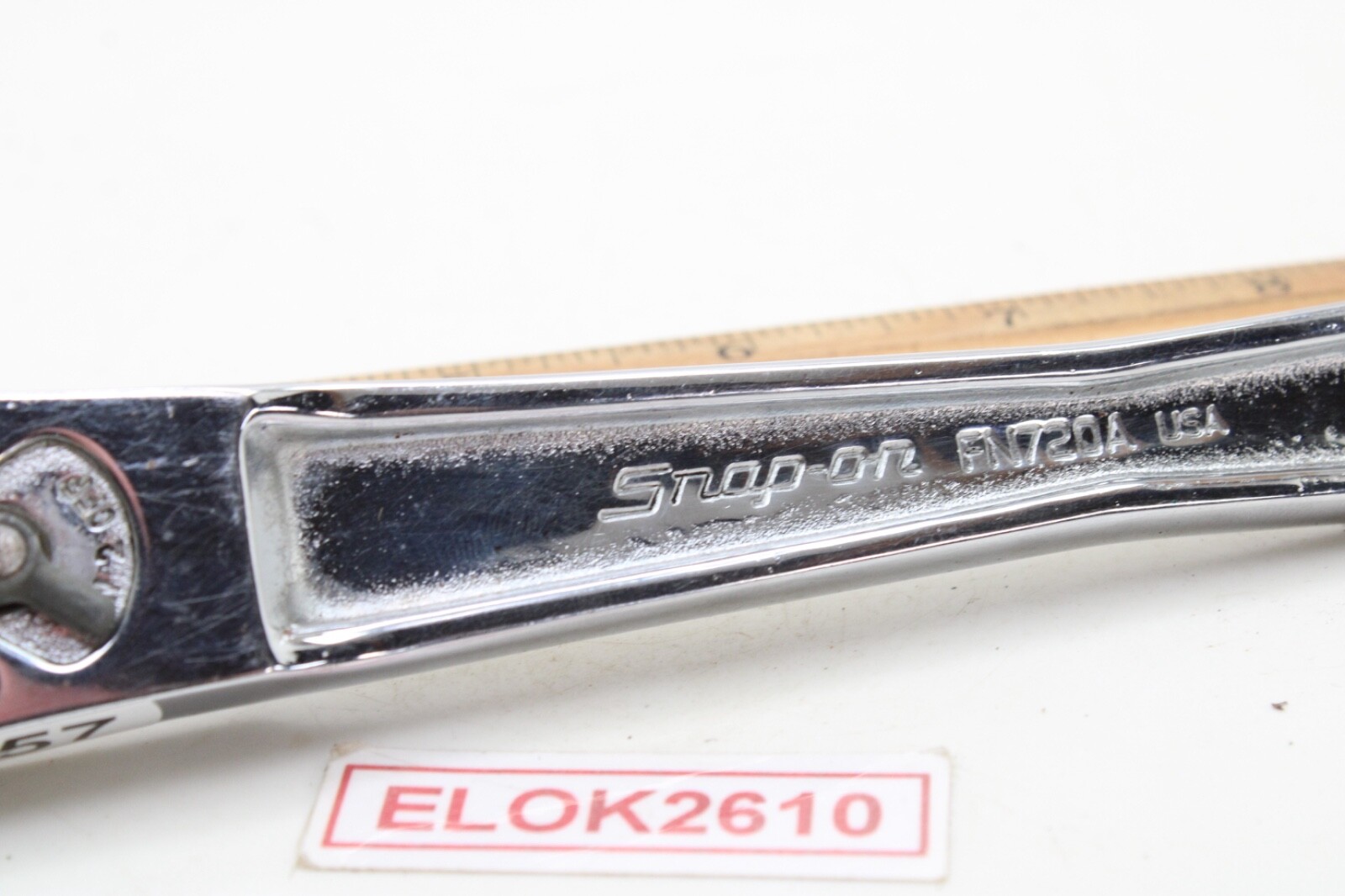 Snap-on FN720A 3/8″ Drive 6″ Long Chrome Short Handle Ratchet USA