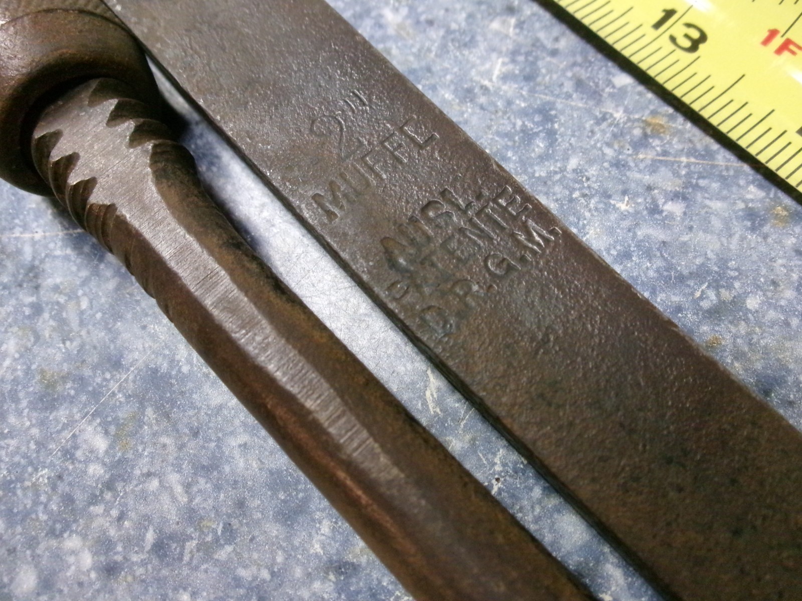 VIntage D.R.G.M. 21″ German Adjustable Pipe Wrench
