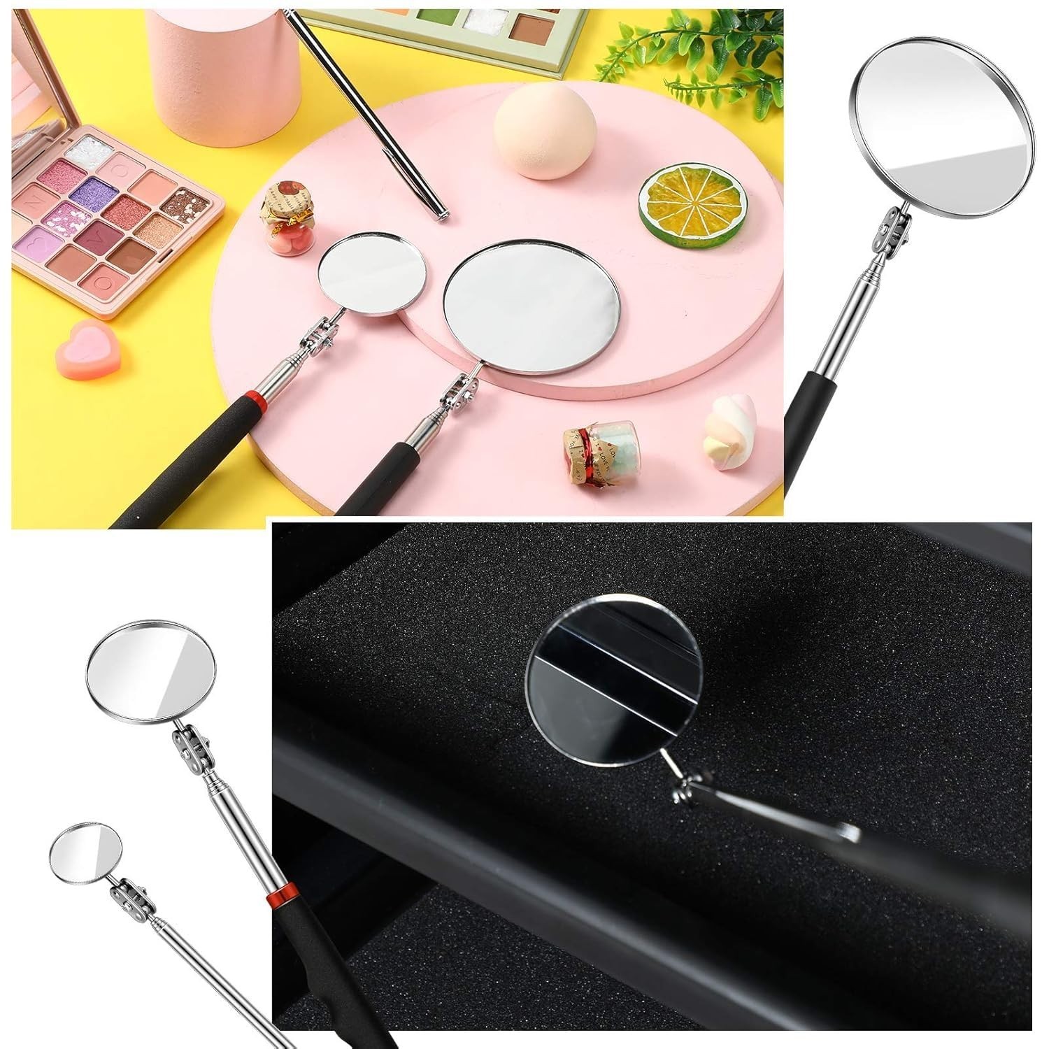 3-Piece Telescoping Inspection Mirror – Versatile Tool for Detailed Observations