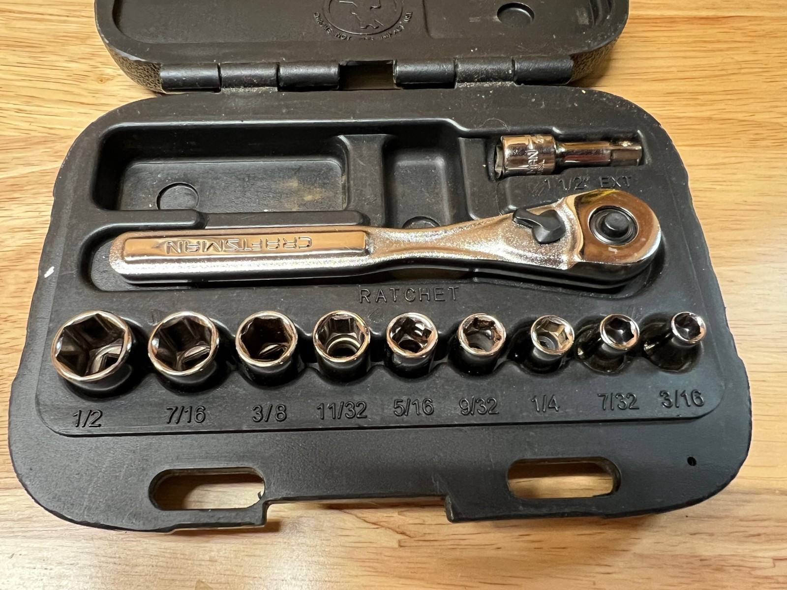 Craftsman 11 pc 1/4″ Drive Socket Set Made In USA, 9-34860