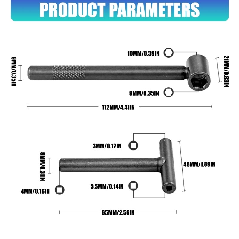 Portable Lightweight Valves Adjustment Wrench for Motorcycle Quick Repairs