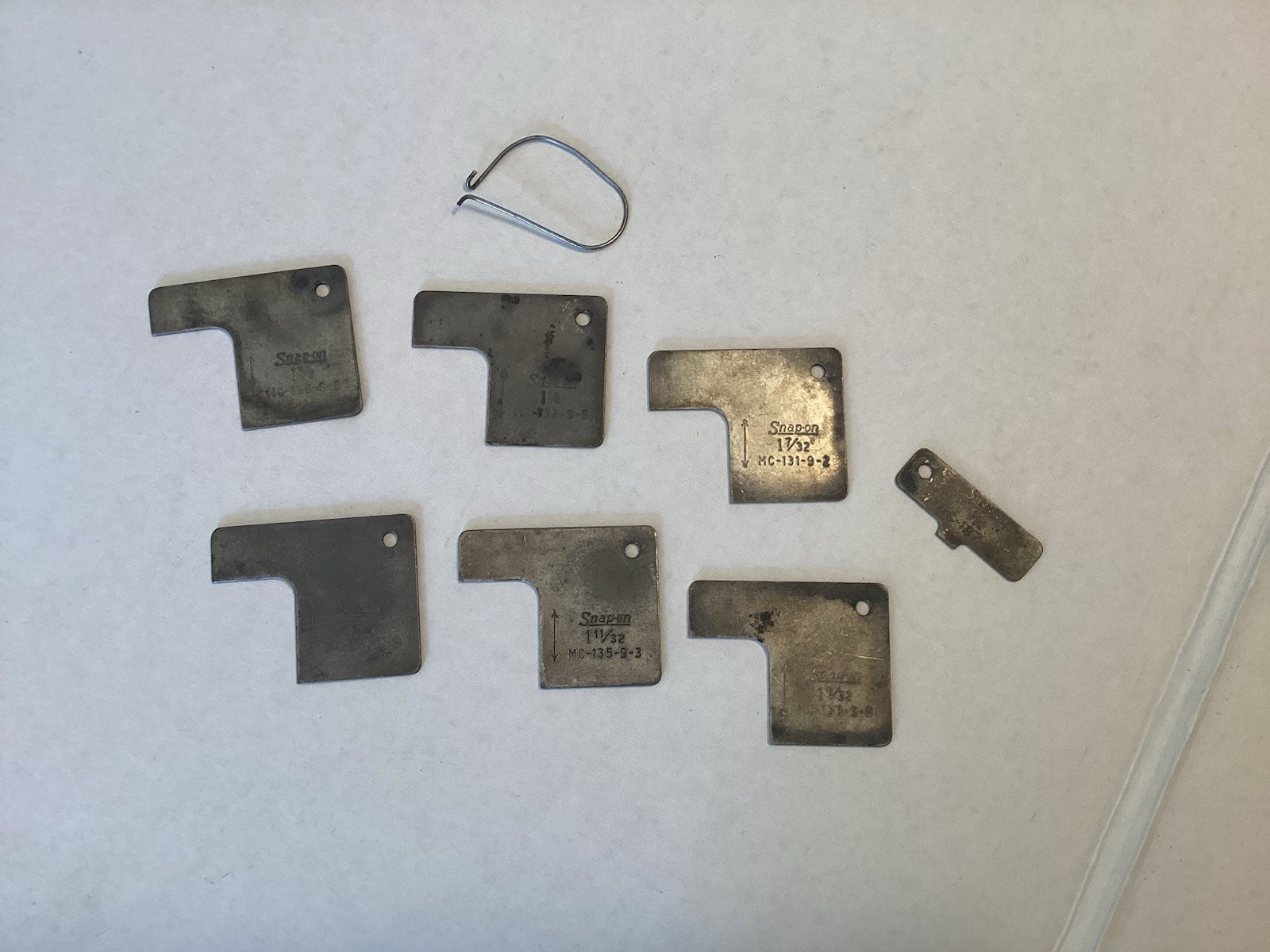Snap On, Set Of 7 Carburetor Gauges MC131, 132, 133, 134, 135, 136 & 137