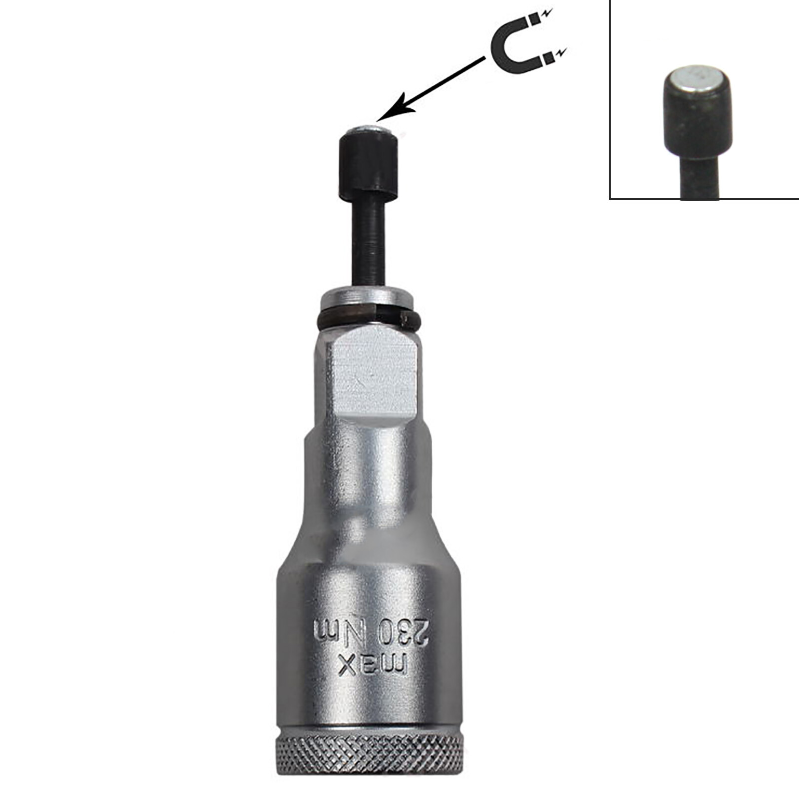Universal 1/2″ Dr. Magnetic Socket Extension Inside Screw Bolt Holder 170 ft/lbs