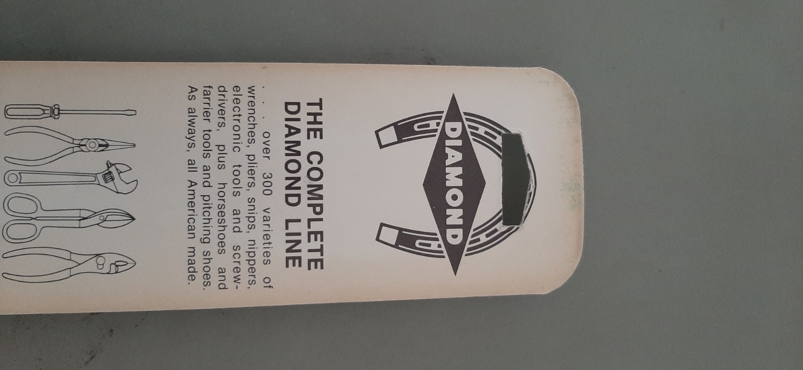 NOS Diamond Tool Horseshoe Regular Nose w/ Cutter Slip Joint Pliers K15 K15H 9R