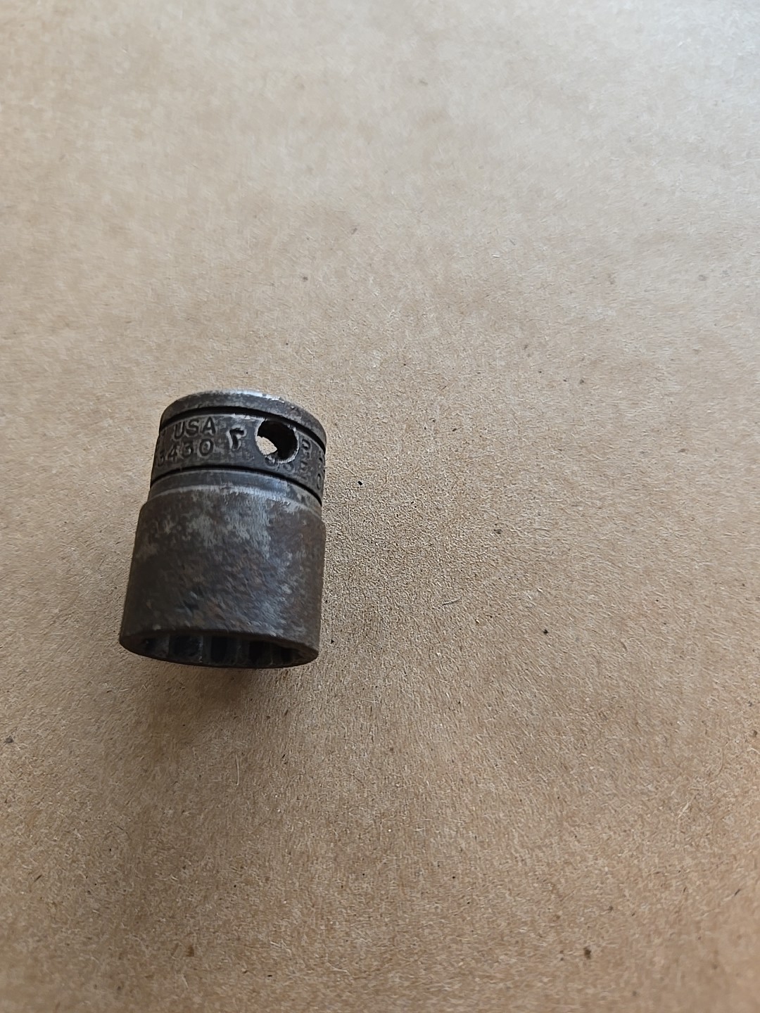 Snap On 3/8 Drive 9/16″ 12PT SAE Industrial Finish Shallow Socket Worn GF181