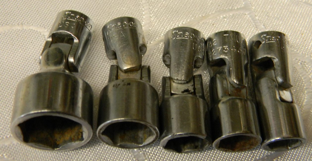 SNAP-ON 1/4″ DRIVE 5PC SAE 6PT SHALLOW UNIVERSAL SOCKET SET #106TMUSA