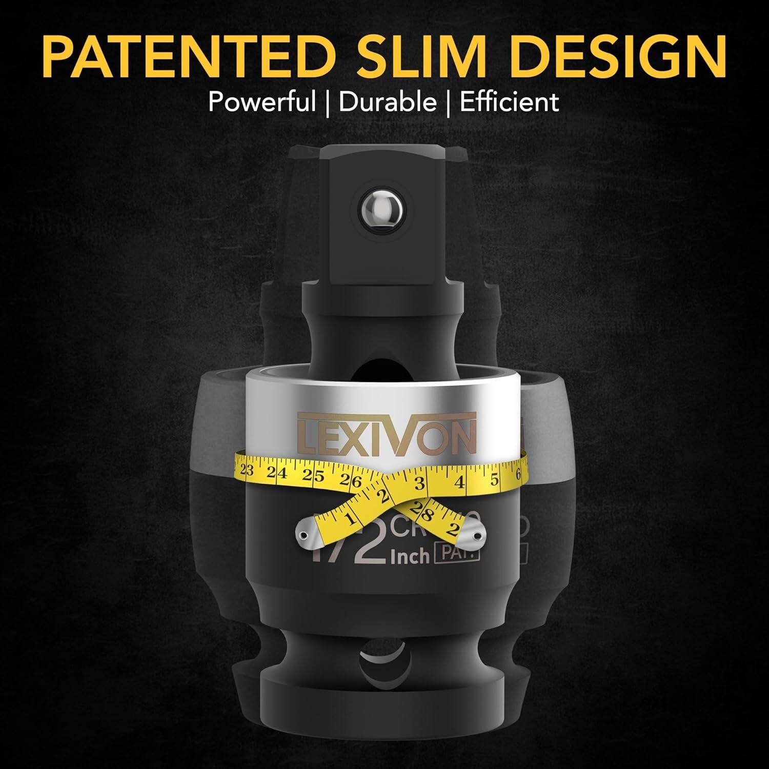 Lexivon Impact Universal Joint 3 PIECE Slim Design Adapter Set FREESHIP LX-113-S