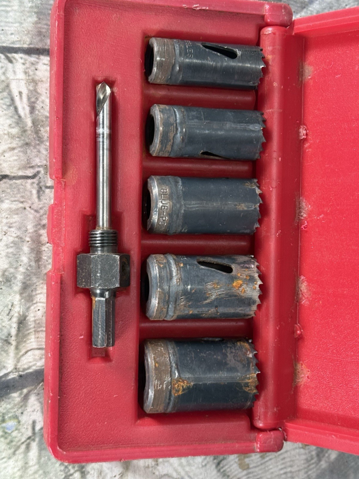 Blue-Point 6 Pc set hole saw arbor kit