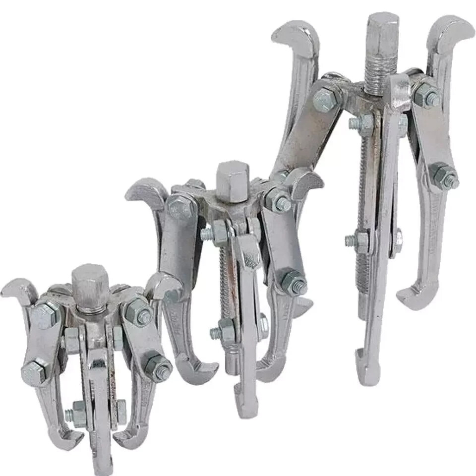 3 Piece 3 leg Bearing Gear Hub Puller Set Internal External Reversible 3″ 4″ 6″