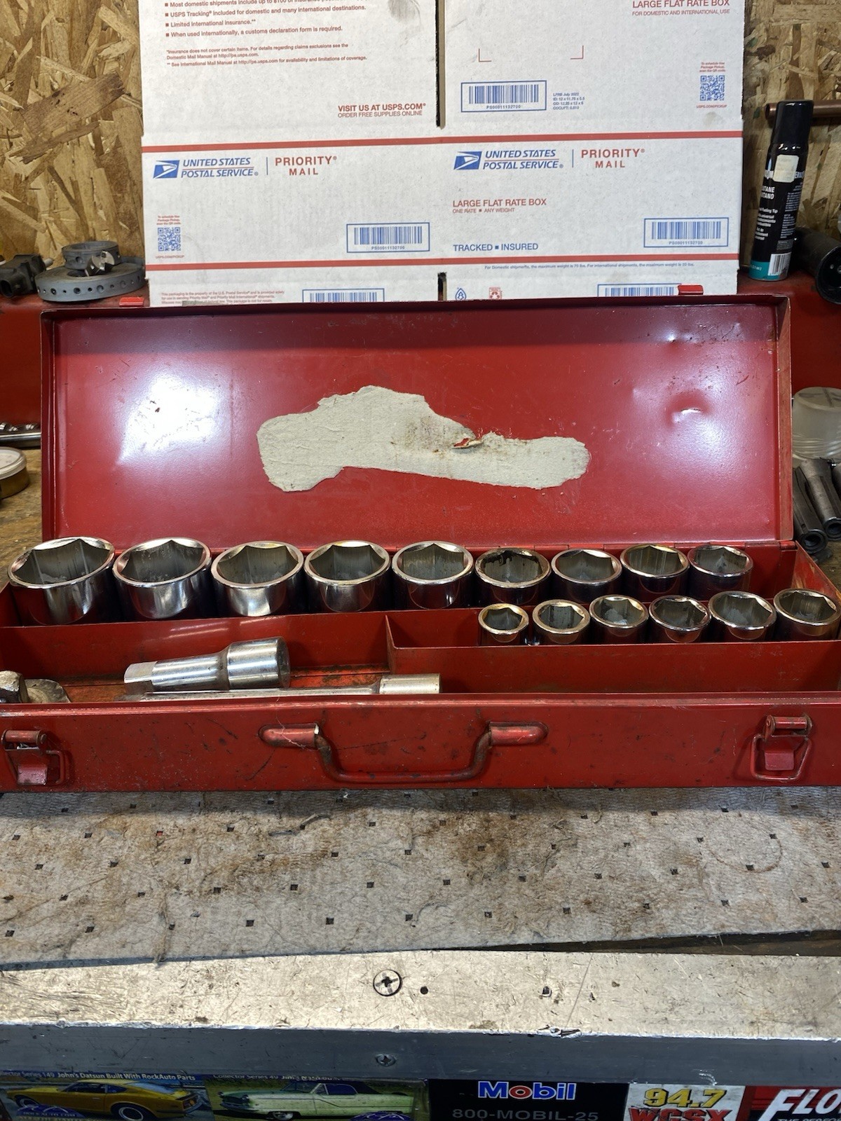 3/4” Drive Socket Set 18 Pieces With Metal Case