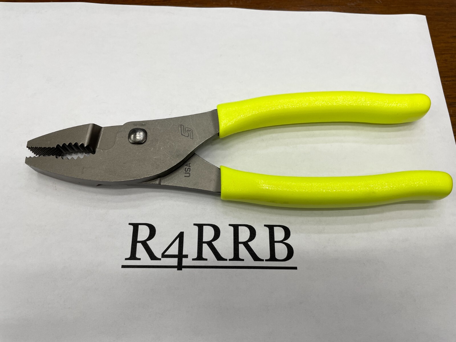 Snap-on Tools USA NEW 8″ HIVIZ Talon Grip Combination Slip Joint Pliers 47ACFHV