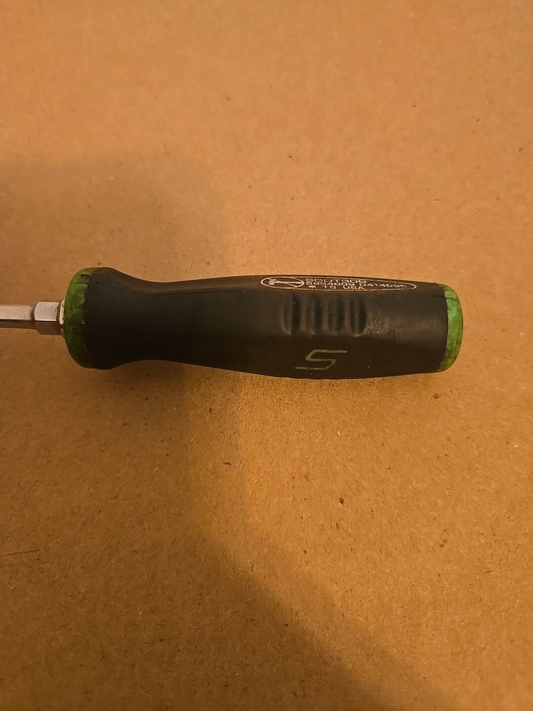 Snap On Soft Grip Mini T8 Torx Bit Driver Black/Green Handle SGDT308