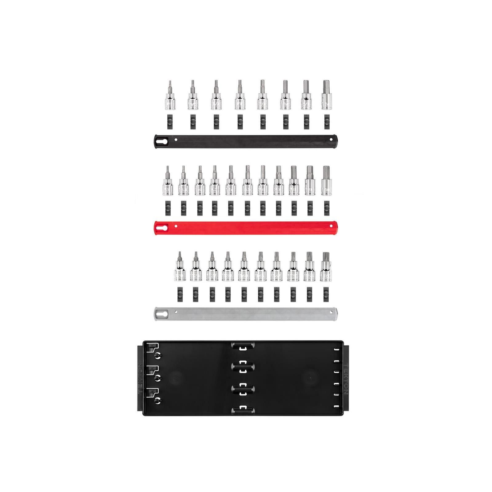 Tekton SHB91203 3/8″ Drive Hex and Torx Bit Socket Set, 31-Piece