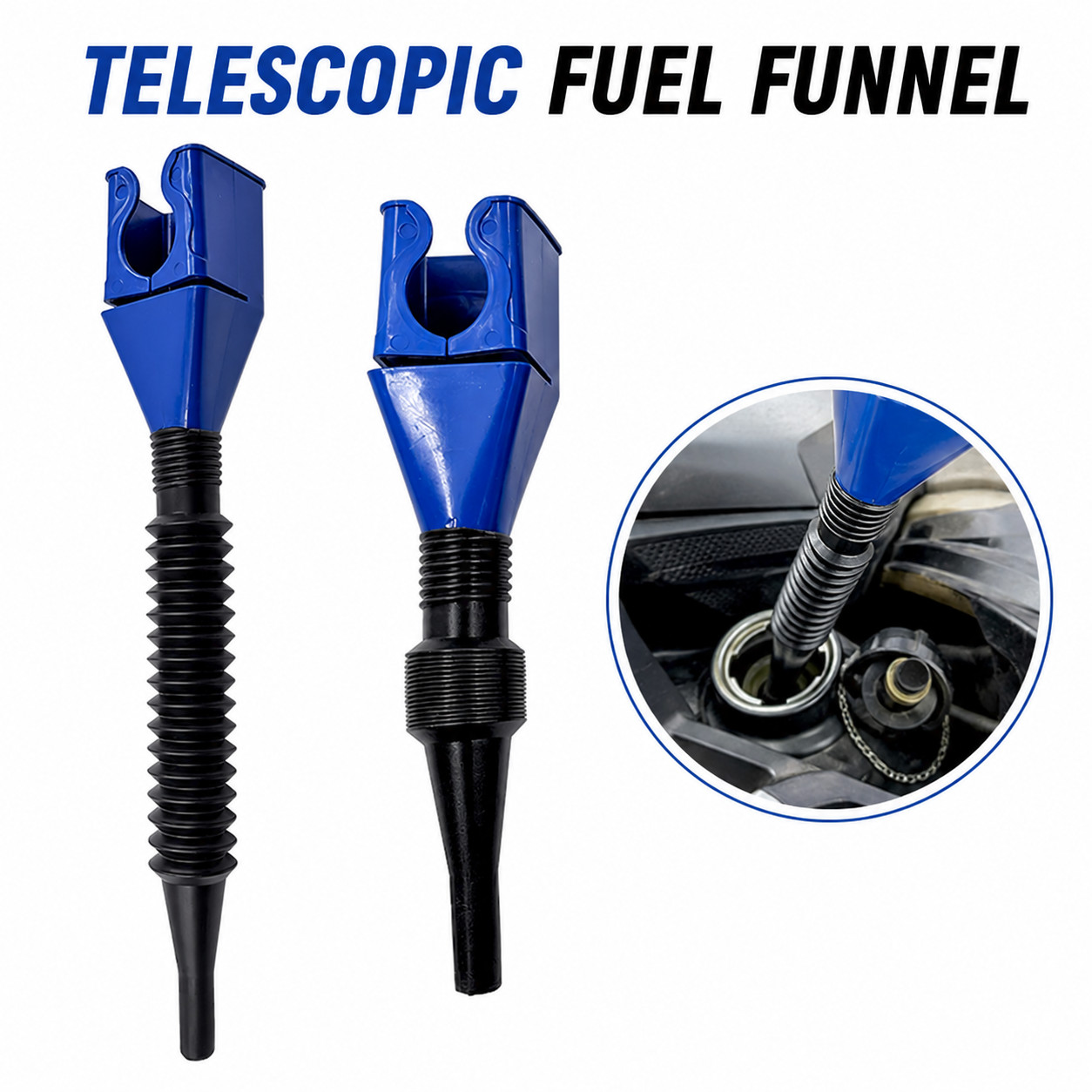 Flexible Draining Tool Snap MultiPurpose Flexible Fold Oil Diesel Transfer Funne