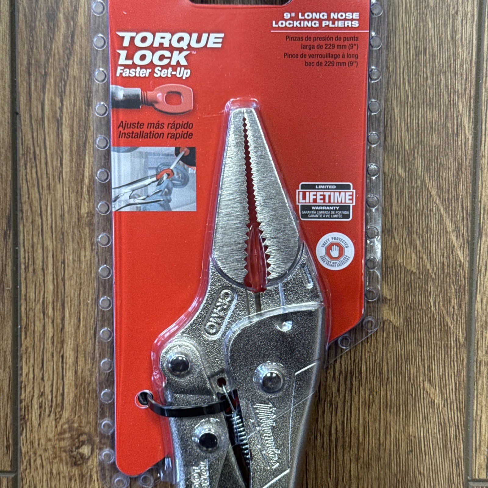 Milwaukee 48-22-3509 – 9″ Inch «Torque Lock» Long Nose Locking Pliers