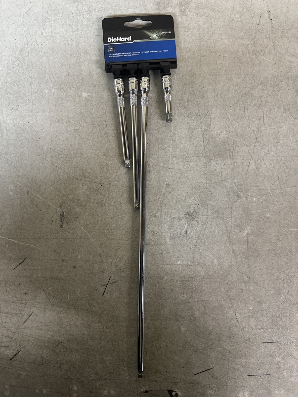 NEW DieHard 4pc Wobble Extension Set 1/4” Drive PN: DHP55184