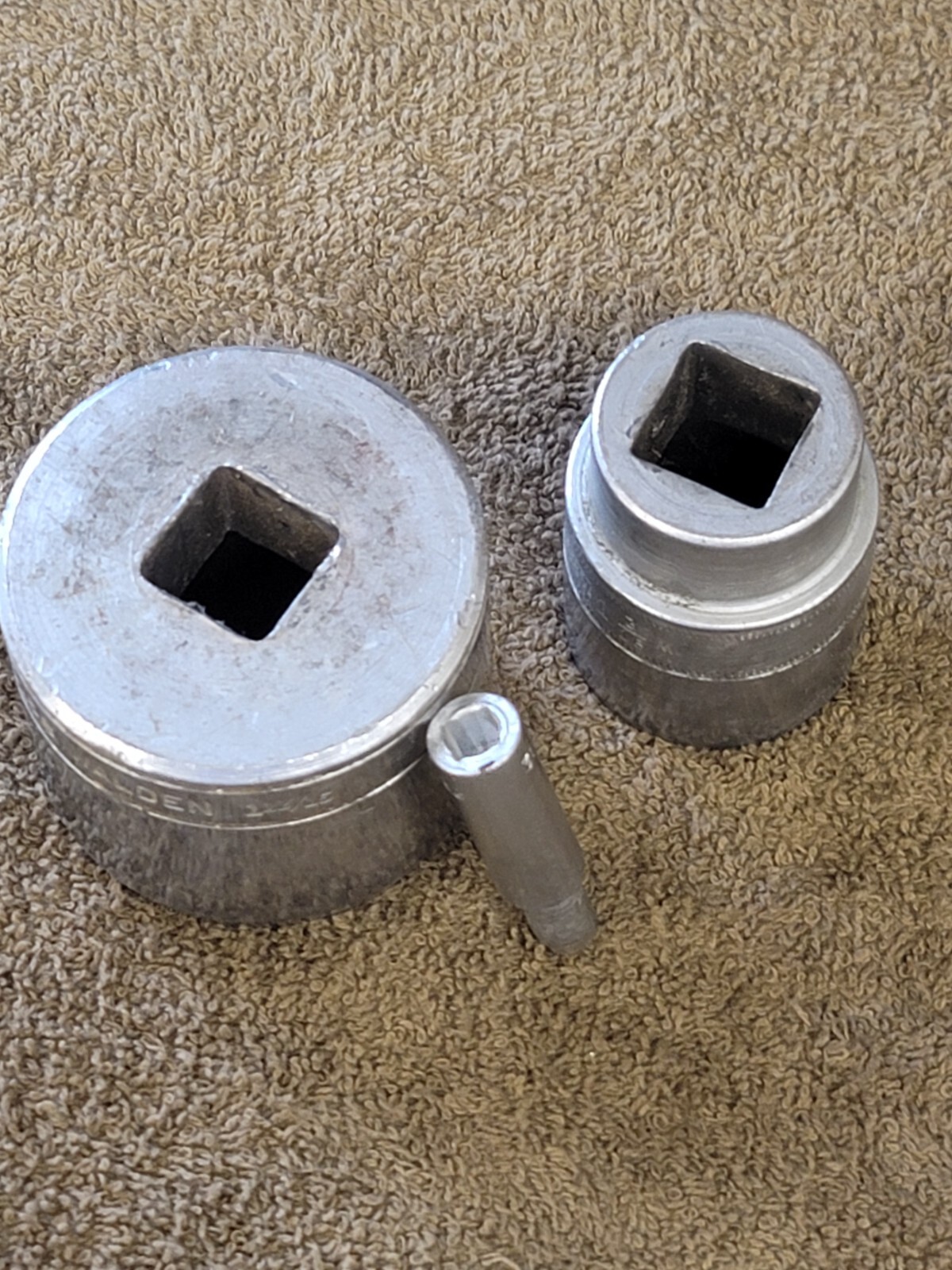 3 Walden sockets Sae 1/4″ 3/4″ Drive 1-13/16 1-3/16 7/32 12 Point 5158 5138 USA