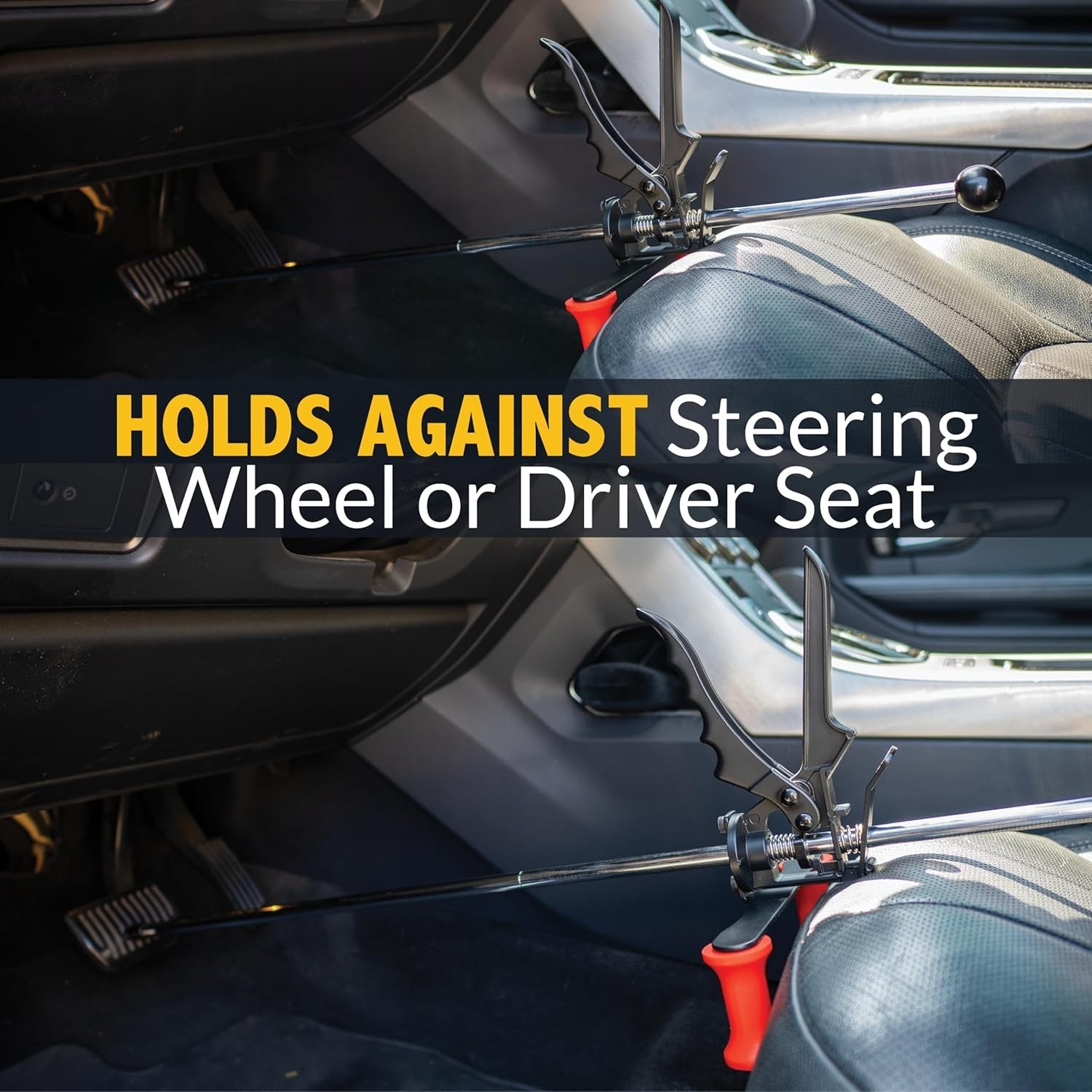 Steering Wheel Holder Brake Pedal Depressor Set Car Alignment Tool