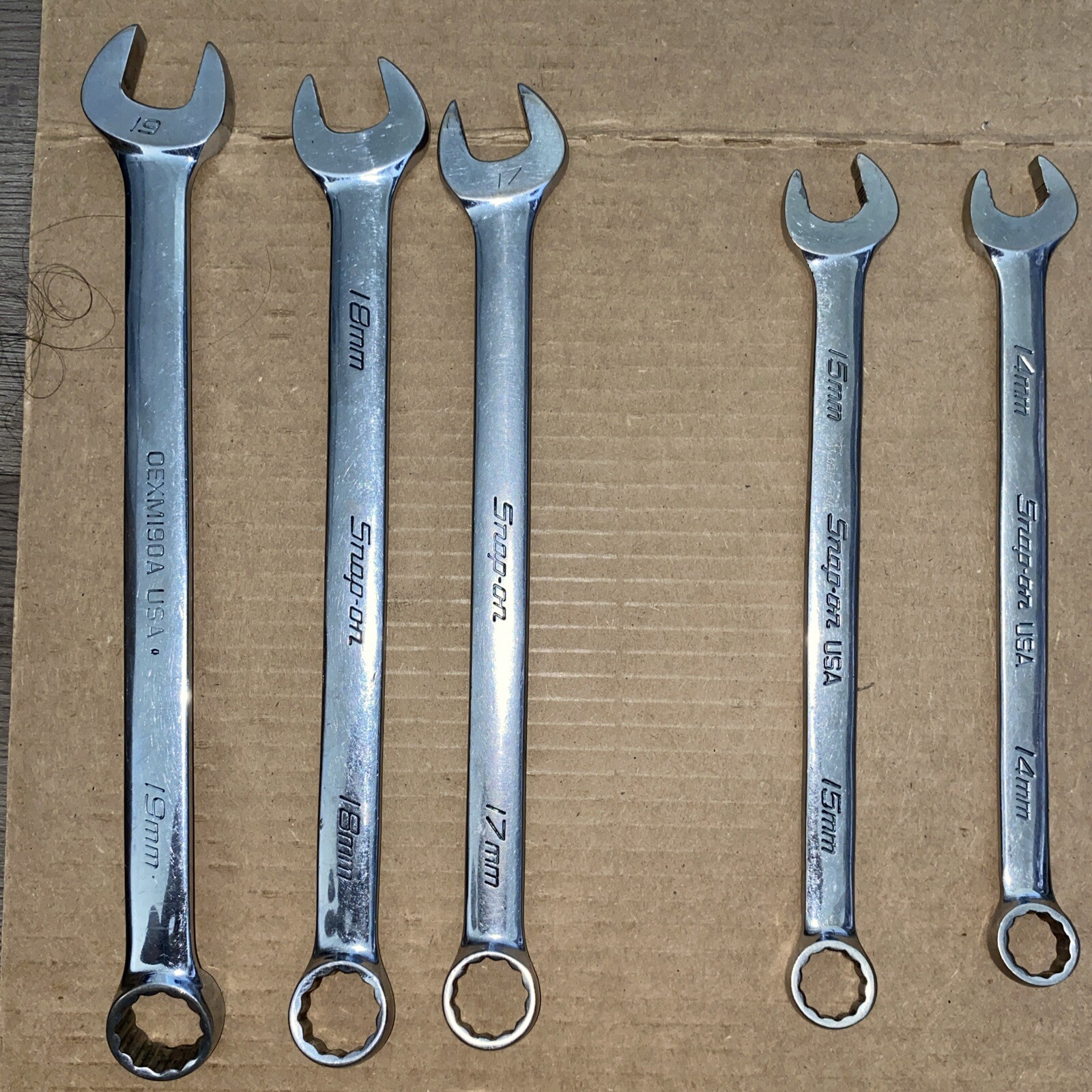 17 Snap On Combination Wrenches 8MM-15MM, 17MM-19MM & 6 Other Wrenches