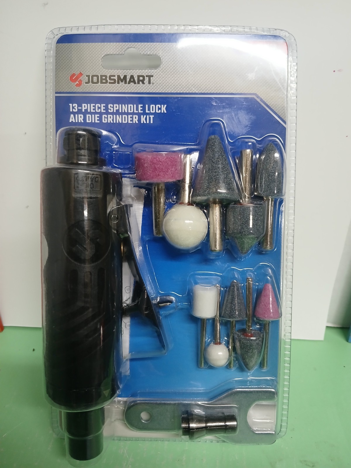 Jobsmart 13 pc Spindle Lock Air Die Grinder Kit