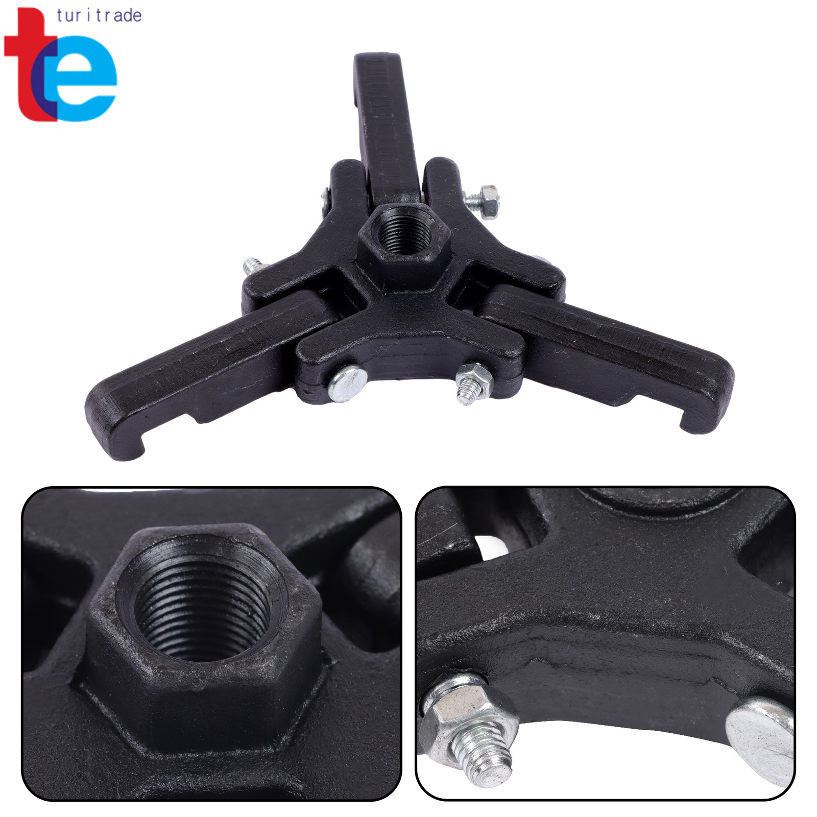 Harmonic Balancer Puller Kit Adjustable 3-Jaw Puller Set for Removing Harmonic
