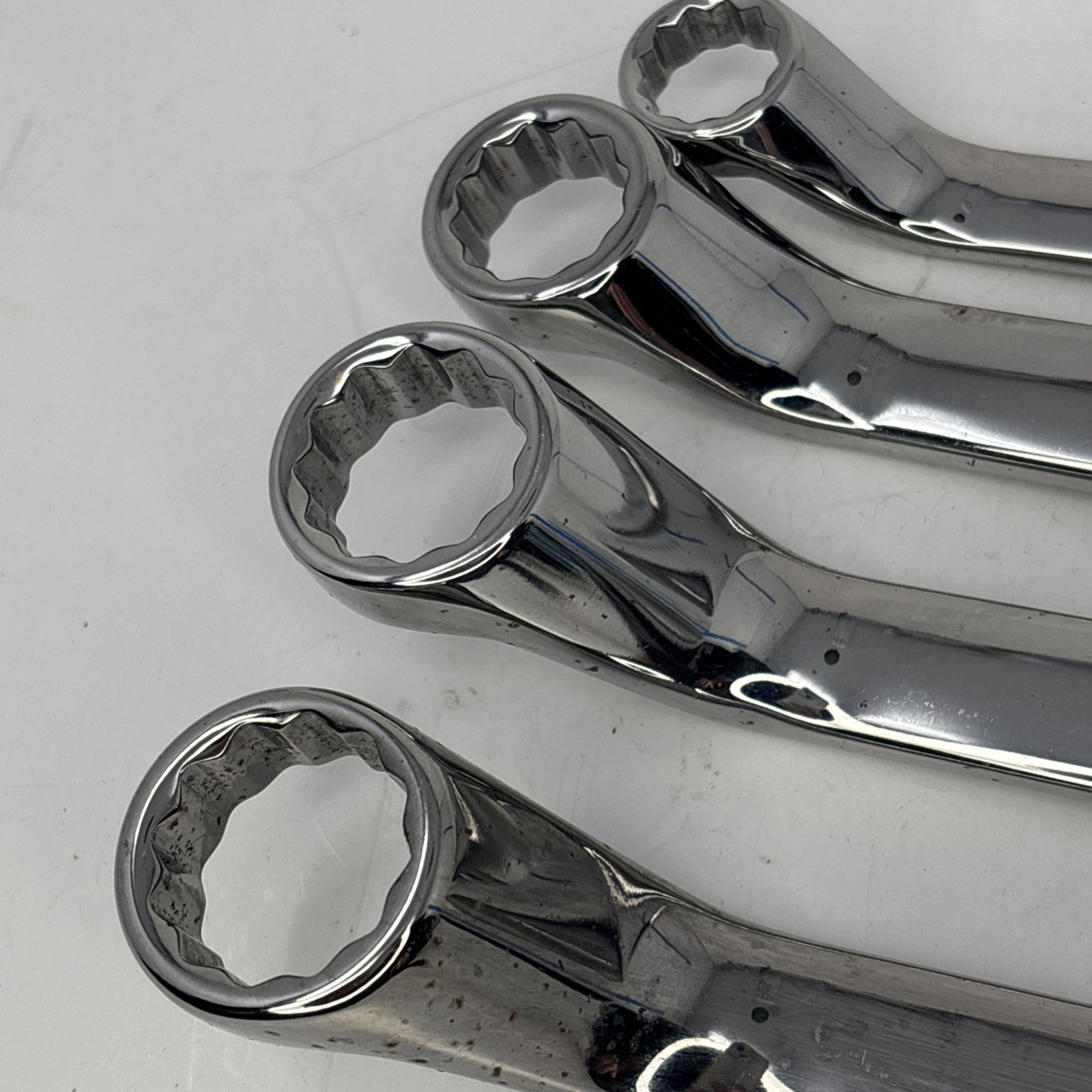 Craftsman 4pc Full Polish Deep Offset 12pt SAE Wrench Set1/2-15/16″ 44317-20 USA
