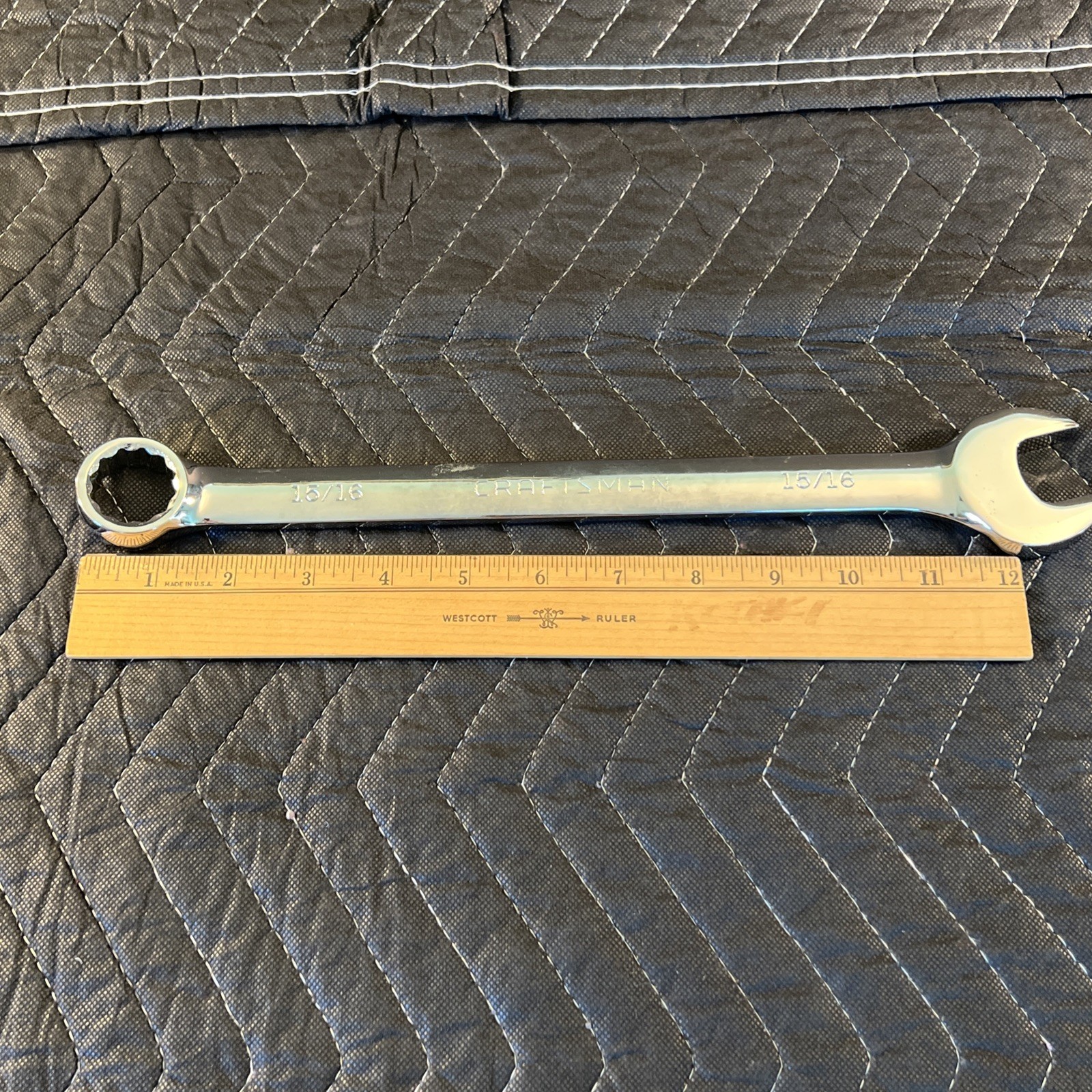 Craftsman Professional Full Polish 15/16” Combination Wrench 45984 USA 🇺🇸