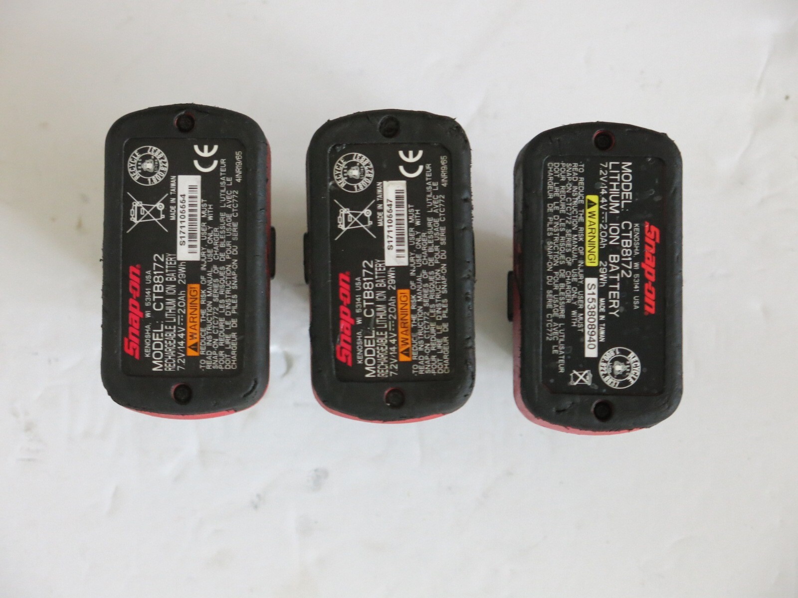 Snap On CTB8172 14.4V 2.0 Ah Battery CT861 cts861 ctr861 ctpp861 Brushless Tool