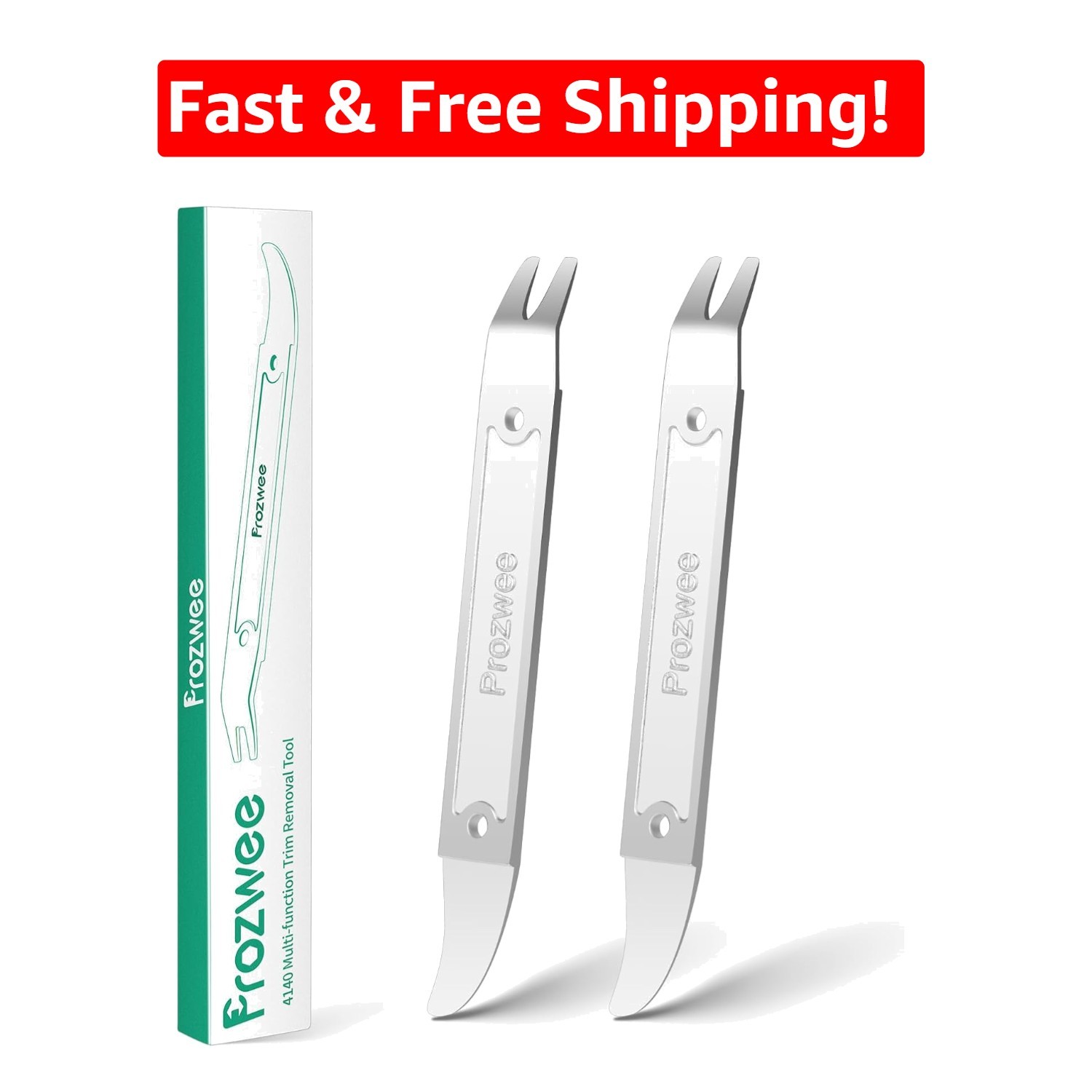 Durable 2PCS Pry Bar Set – Essential Tools for Car Interior and Trim Removal