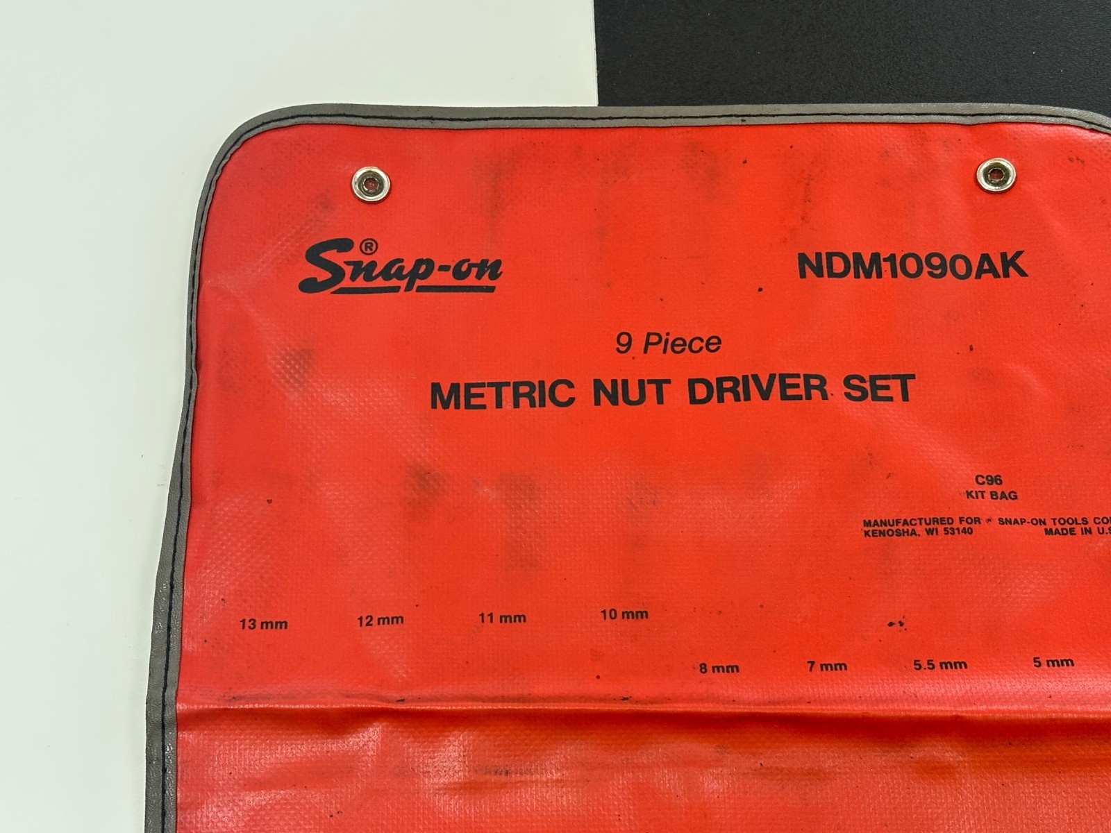 🇺🇸Snap-on Tools USA C96 Kit Bag (No Tools) for NDM1090AK Metric Nut Driver Set