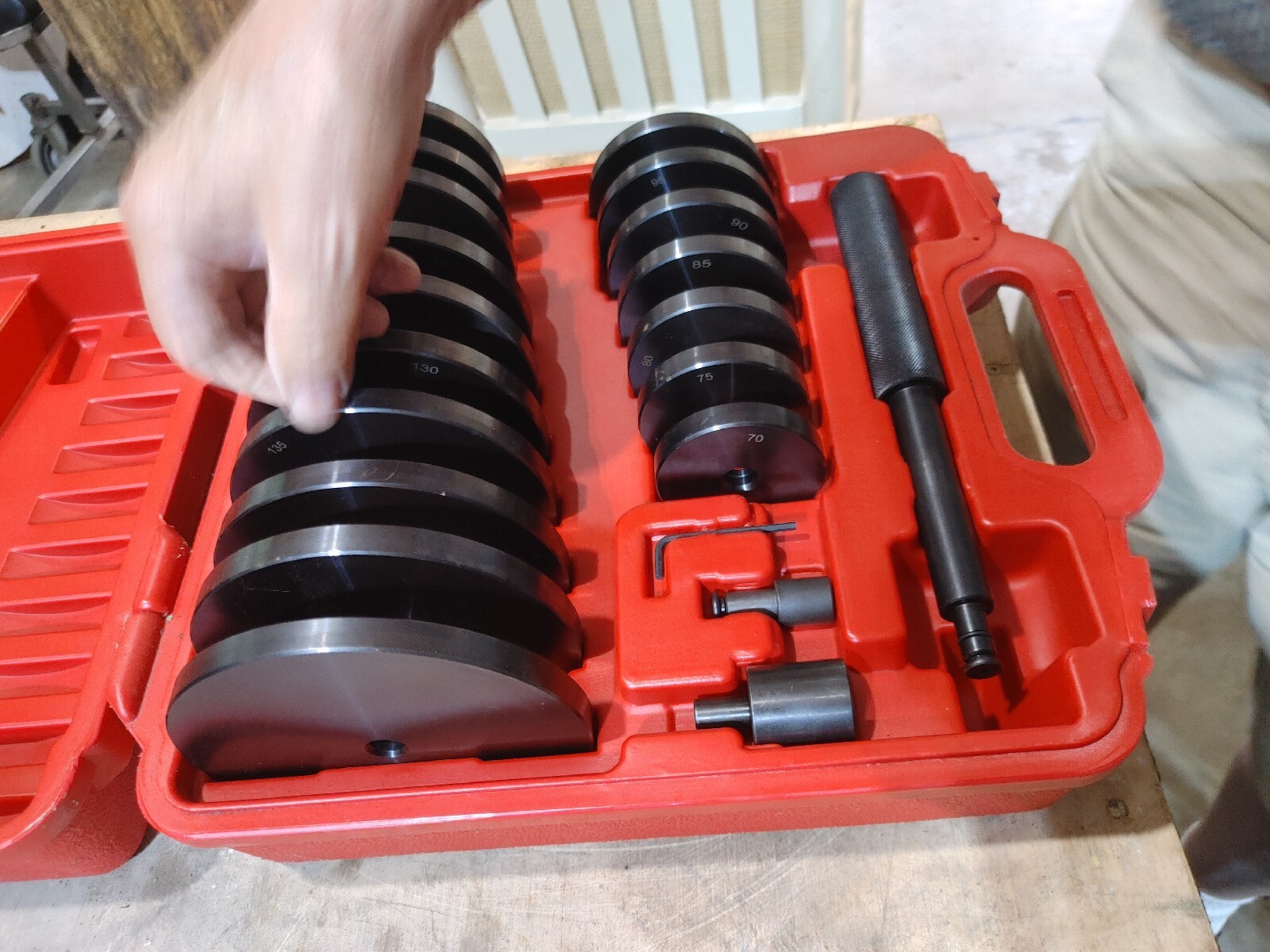 T&E TOOLs Extra Large Custom Built Bush/Bearing/Seal Driver Set.