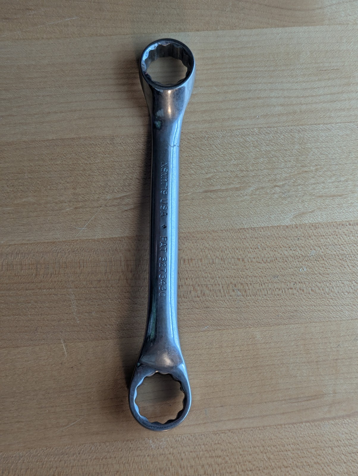 Snap On XSM1719 17mm X 19mm 10° Metric Offset Box Wrench