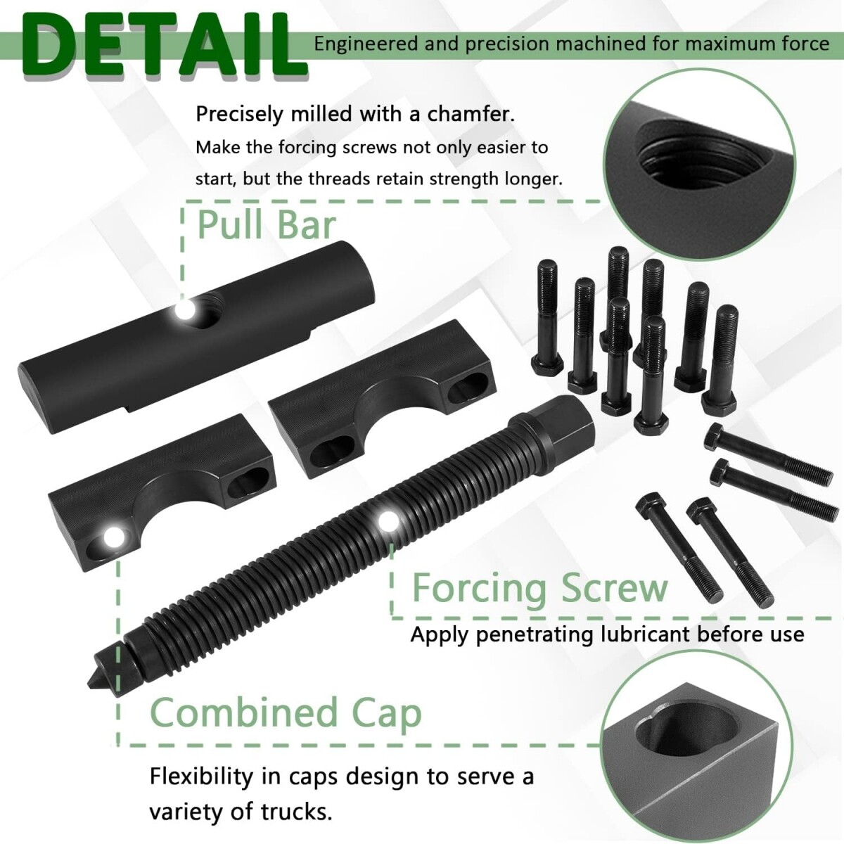 10803 Yoke Puller Remover Tool 3/4 inch For Meritor & Spicer 1610 1760 1710 1810