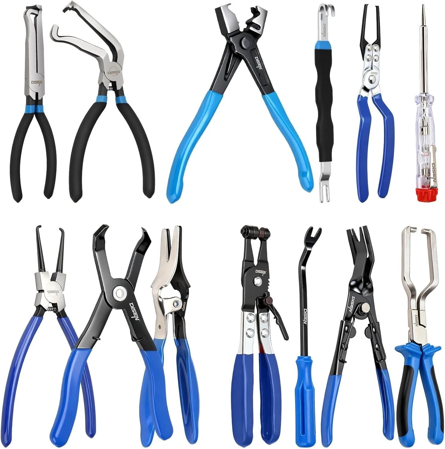 13PCS Automotive Electrical Disconnect & Fuel Line Tool Set with Storage Bags