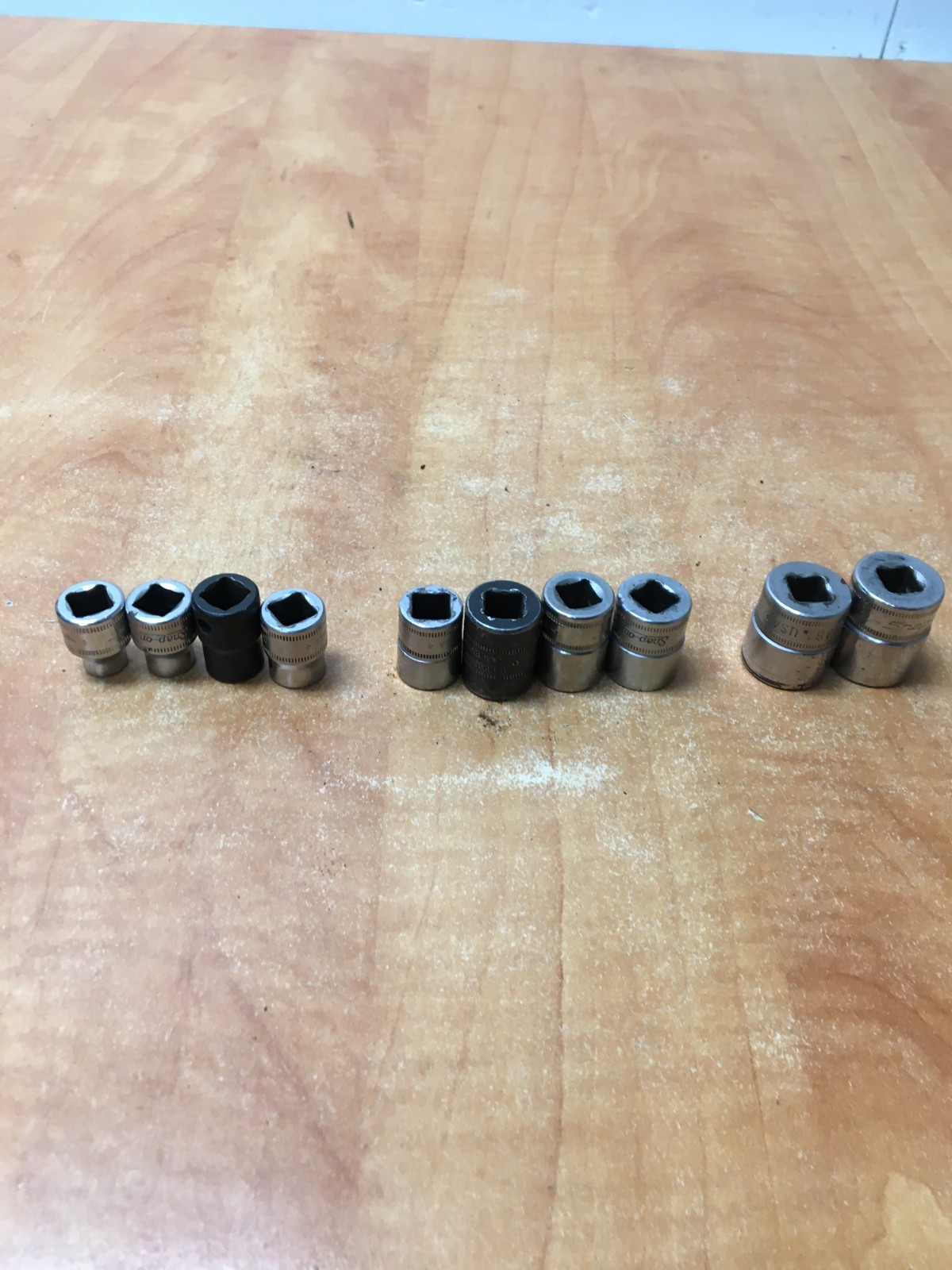 Snap On FSM Series 10pc 3/8″ Drive Metric 8mm-19mm Socket Set no 12 or 17mm