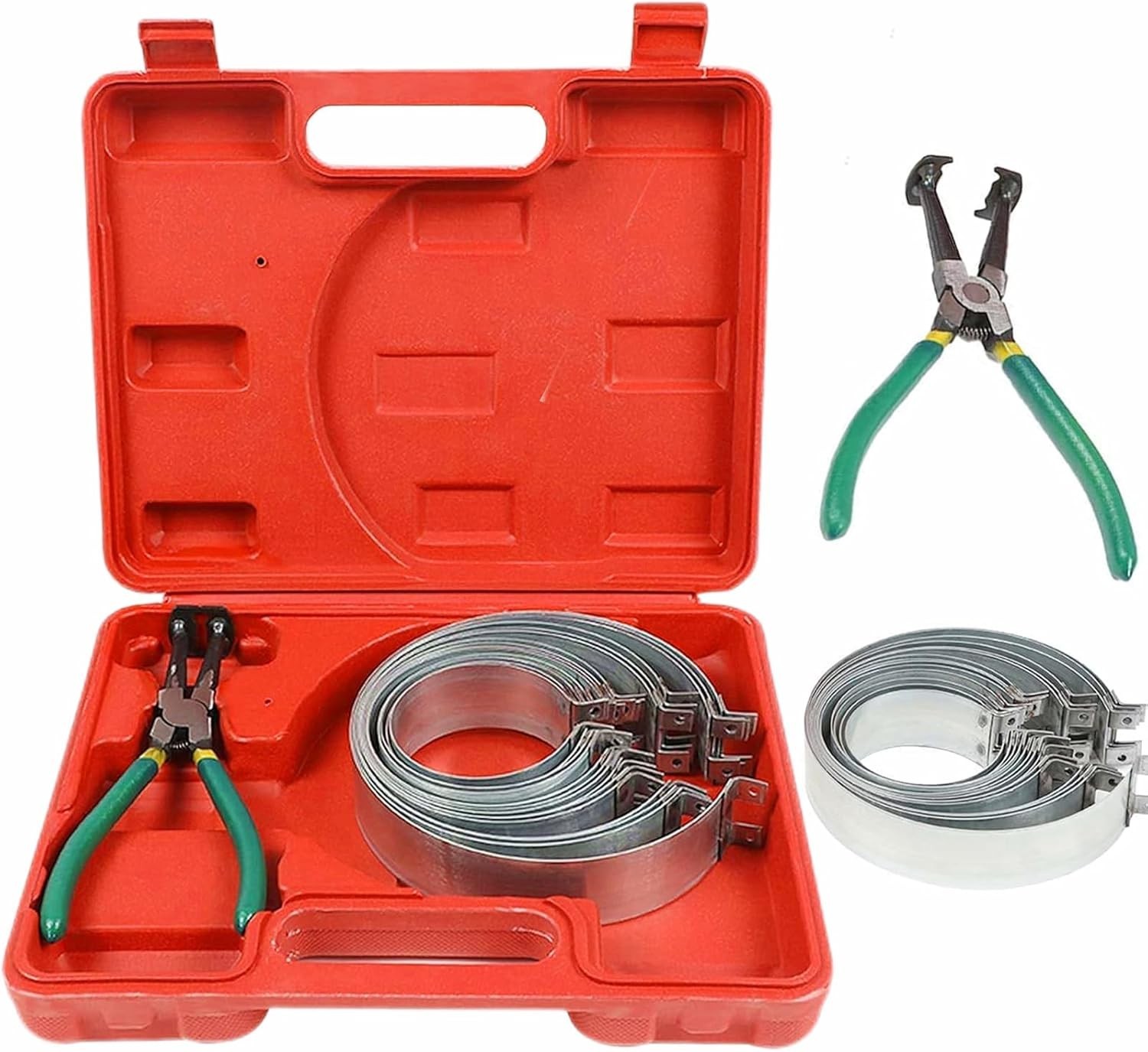 Precision Piston Installation Tools – 14PCS Ring Compressor Set in Plastic Case
