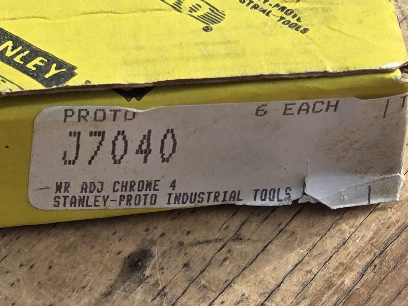 NOS PROTO STANLEY Professional USA 4” Compact Mini Adjustable Wrench 7040 J7040