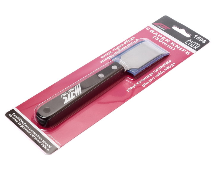 JTC SCRAPER KNIFE (TOTAL LENGTH 190MM; EDGE 30mm);STAINLESS STEEL; JTC # 1506