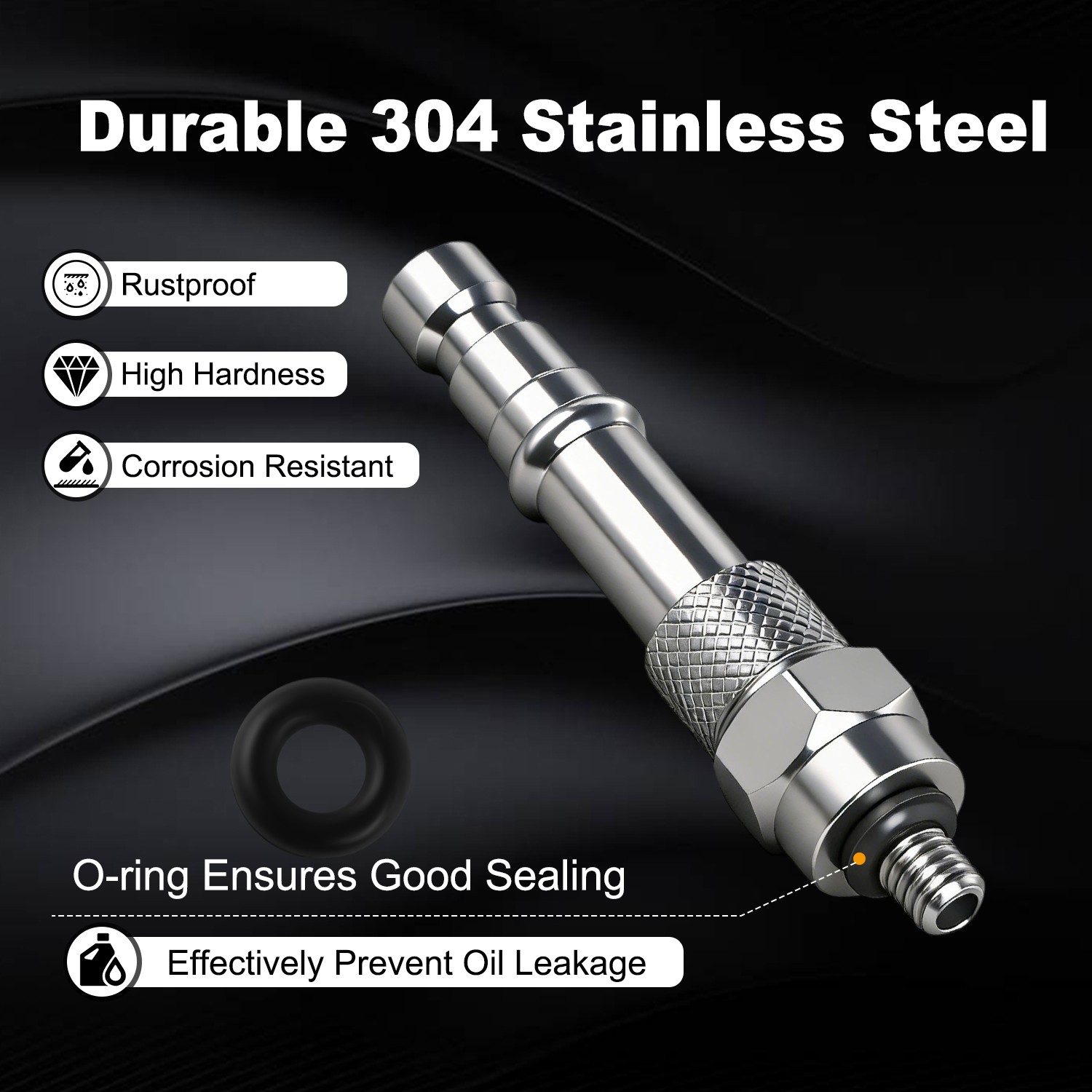 304 Stainless Steel ATF Fill Fitting for GMC Sierra 1500 2015-2019 51190