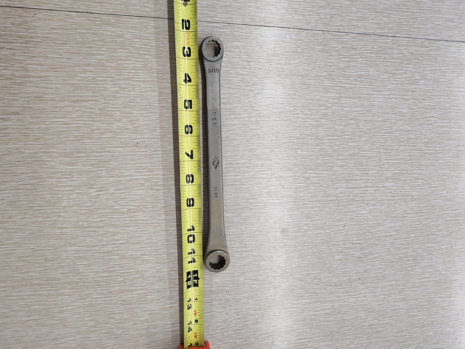 AMPCO W-3150 Box End Wrench: Natural, 9/16 in_5/8 in Head Size
